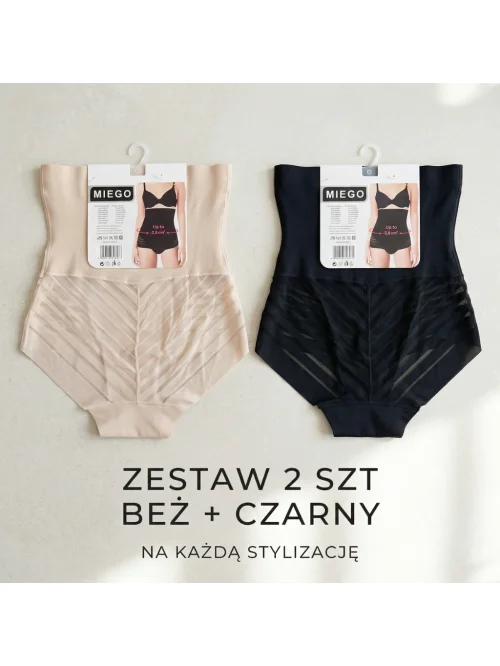 MAJTKI MODELUJĄCE WYSOKI STAN 2 SZT BEŻ + CZARNY